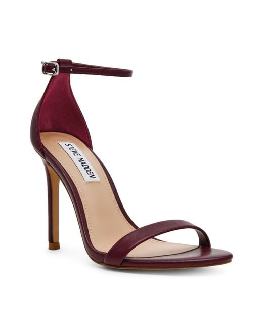 Steve Madden Brown Tecy Strapping Balanced Heel Heeled Sandals
