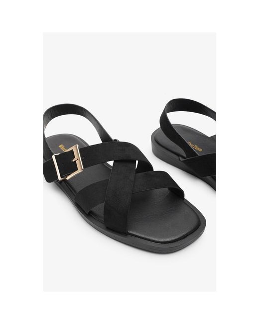Where's That From Natural Where's Cross Over Open Toe Sandals