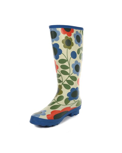 Regatta Blue Orla Kiely Hi Wellington