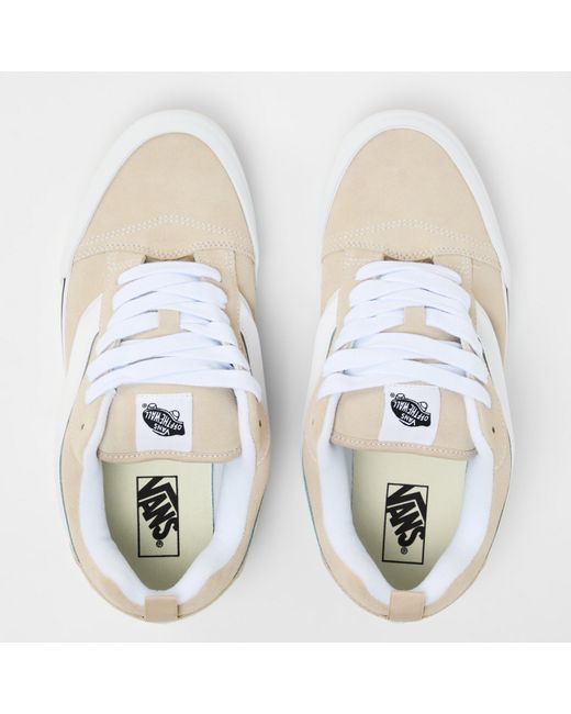 Vans White Knu Skool Shoes for men