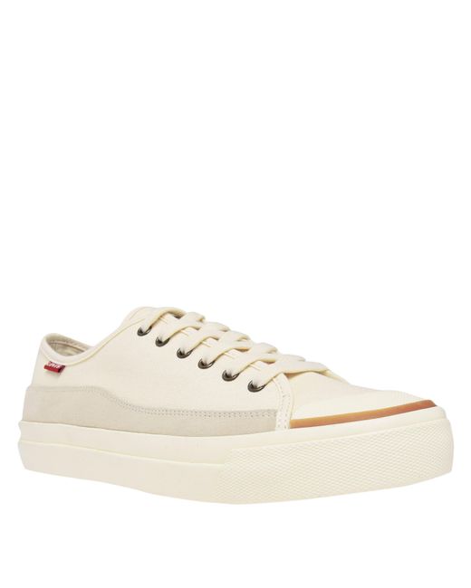 Levi's Natural Square Canvas Low Trainers for men