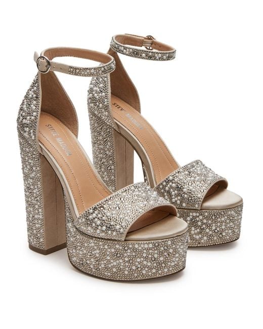 Steve Madden Metallic Glam Platform Heels