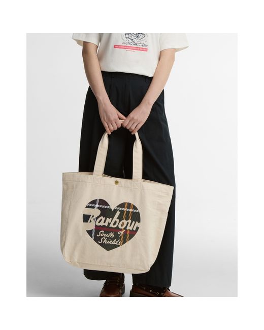 Barbour Metallic B.Li Heart Tote Ld64
