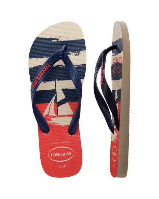 Havaianas Blue Sndl Naut Flip Flops