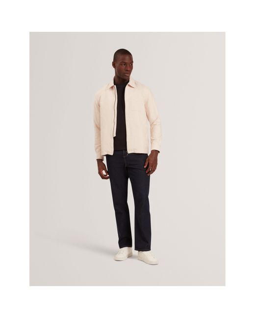 Ted Baker Natural Quilt Overshirt for men