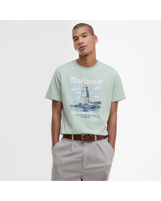 Barbour Green Harbourside T-Shirt for men