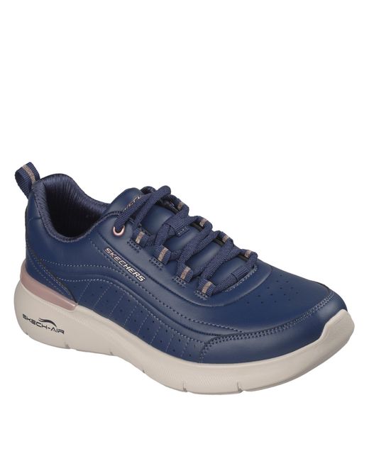 Skechers Blue S Air Dynamight Trainers Navy/rose Gold 6 Uk