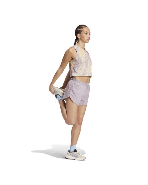 Adidas Purple Performance Running Shorts