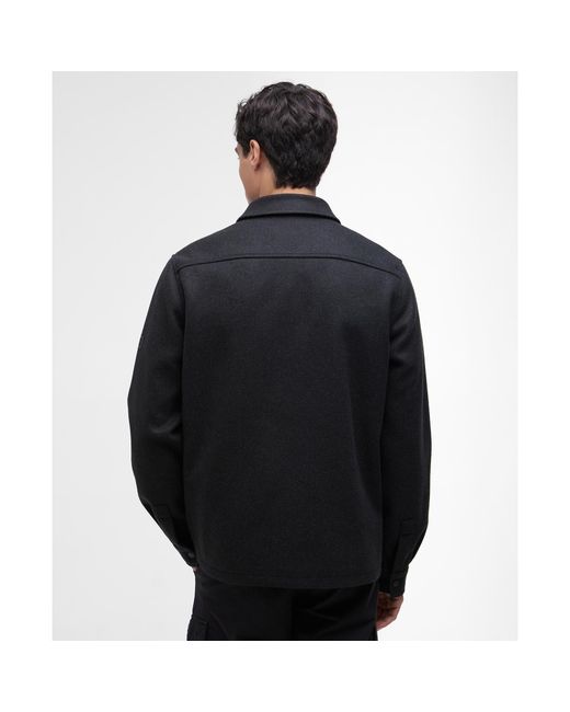 Barbour Black Walken Overshirt for men