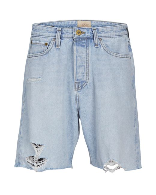 Jack & Jones Blue J&J Denim Shorts for men