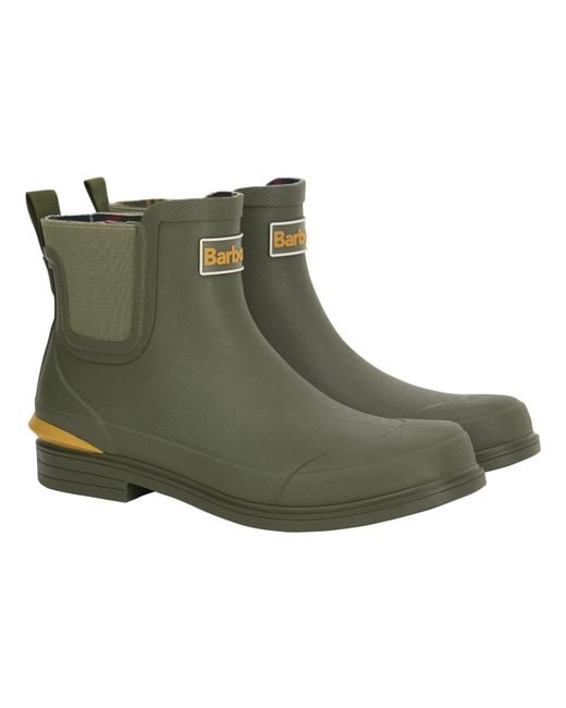 Barbour Green Abbeyfield Packable Ankle Wellingtons