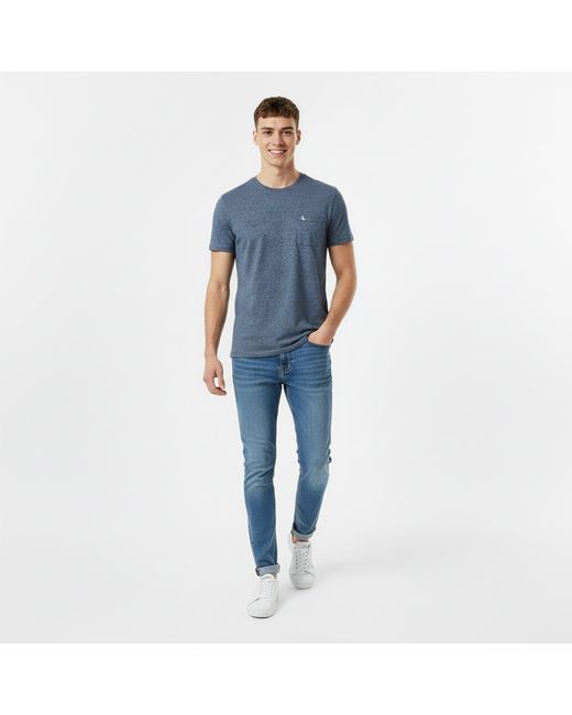 Jack Wills Blue Ayleford Logo T Shirt for men