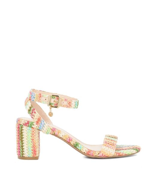 Dune Multicolor Memee Heeled Sandal