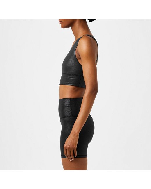 lululemon athletica Black Align Asymmetrical Ribbed Sports Bra