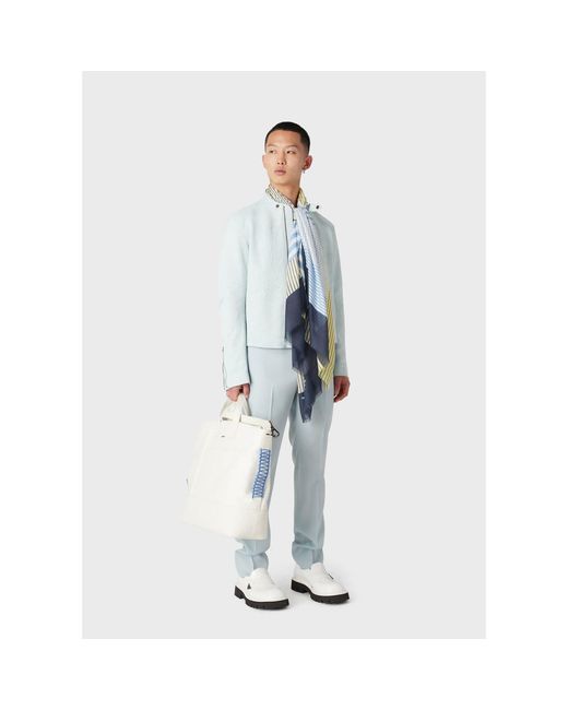 Emporio Armani Blue Trousers for men