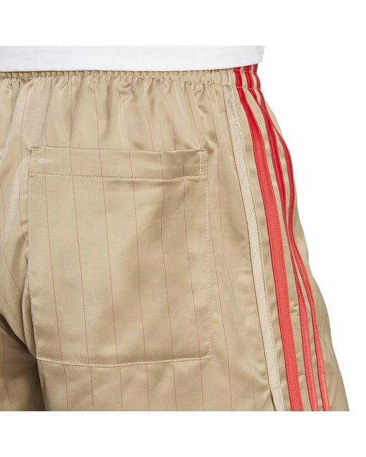 Adidas Natural David Beckham Originals 3-Stripes Shorts for men