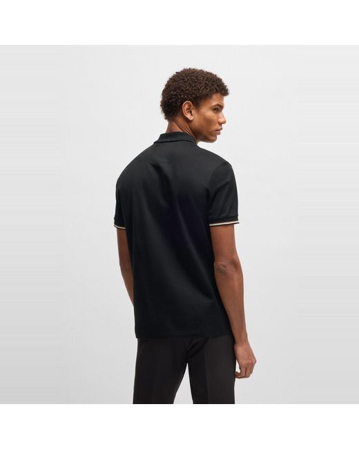 Boss Black Philix Pima Cotton Short Sleeve Polo Shirt for men