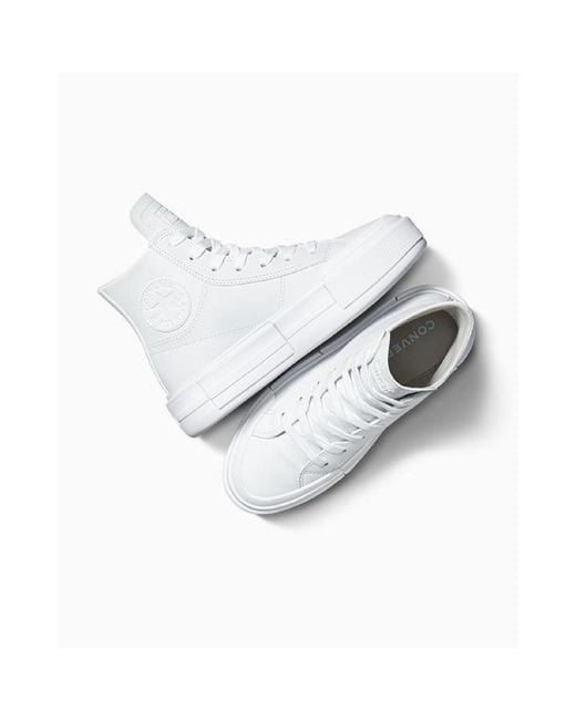 Converse White Adults Chuck Taylor All Star Cru High-Top Trainers