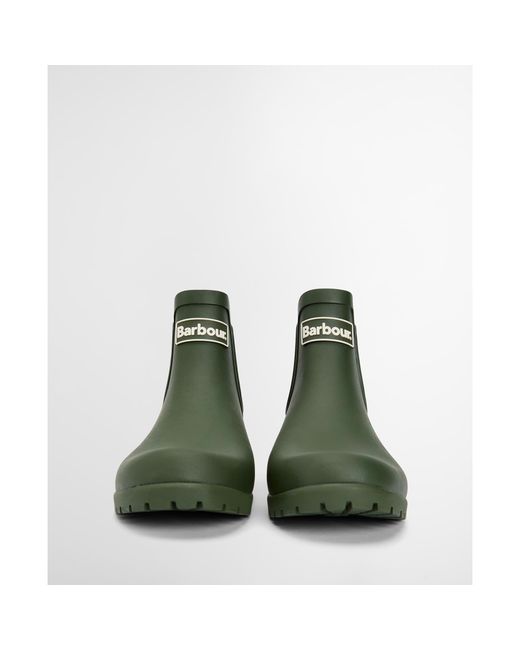 Barbour Green Wilton Chelsea Wellington Boots