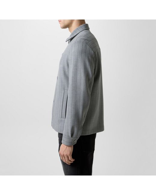 Boss Gray Carpercoach Overshirt for men