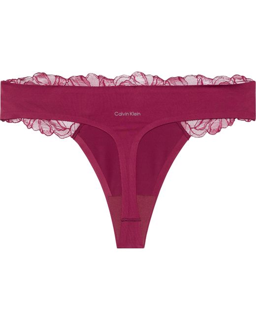 Calvin Klein Purple Perffit Thong Briefs
