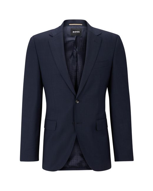 Boss Blue H-Jeckson-Mm-224 01 Tailored Fit Formal Jacket for men