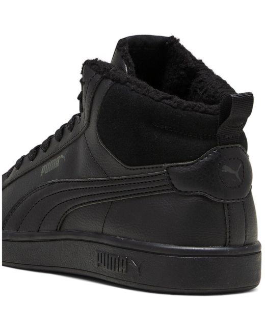 PUMA Black Smash 3.0 Mid Water Resistant Low Top Trainers for men