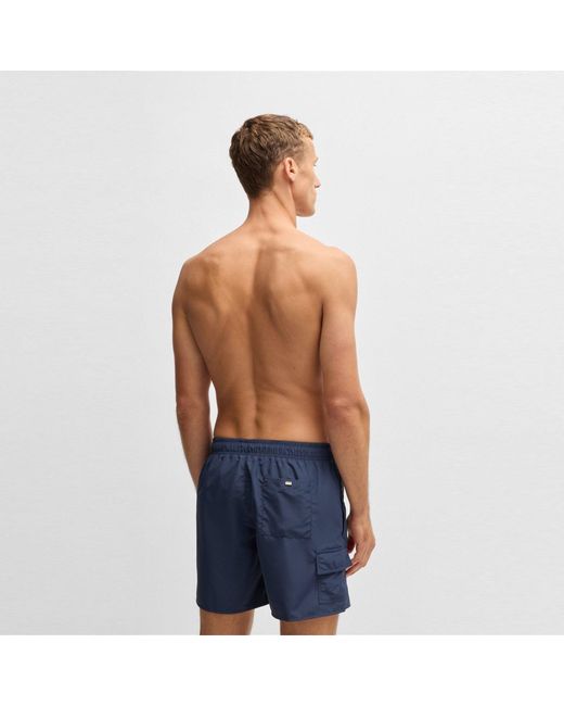 Boss Blue Quick-Drying Dive Swimshorts for men