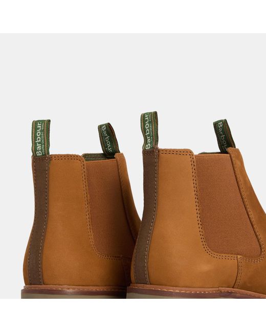Barbour Brown Farsley Chelsea Boots for men