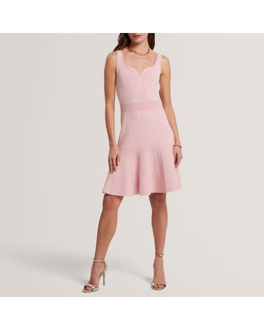 Ted Baker Pink Knitted Skater Dress