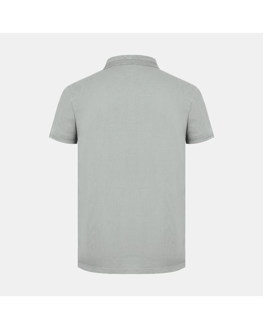 Jack Wills Gray Fine Pique Cotton Short Sleeve Polo Shirt for men