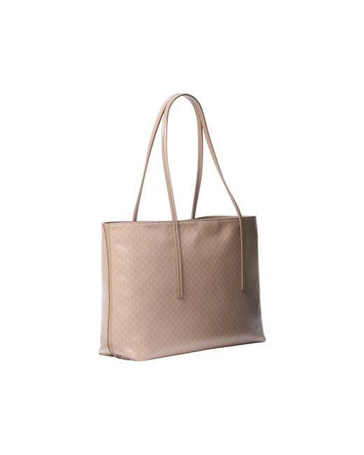 Calvin Klein Natural Ck All Over Print Tote Bag