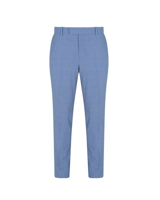 Without Prejudice Blue Kilburn Slim Fit Suit Trousers for men