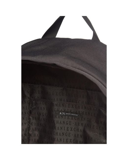 ARMANI EXCHANGE Black Backpack for men