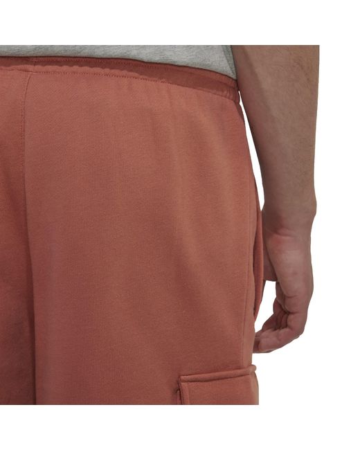 Adidas Originals Brown Graphic Ozworld Cargo Shorts for men