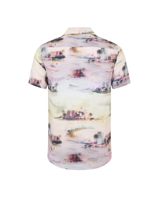 Criminal Damage Multicolor Miami Shirt Short Sleeve Shirt