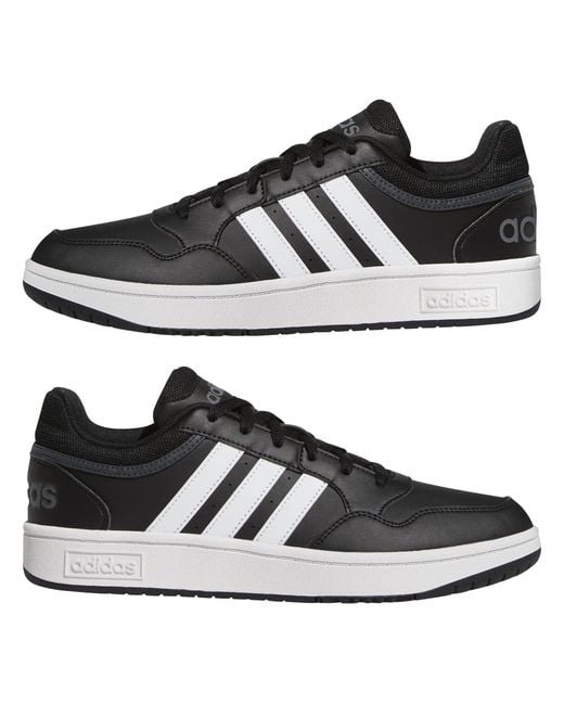 Adidas Black Hoops 3.0 Trainers for men