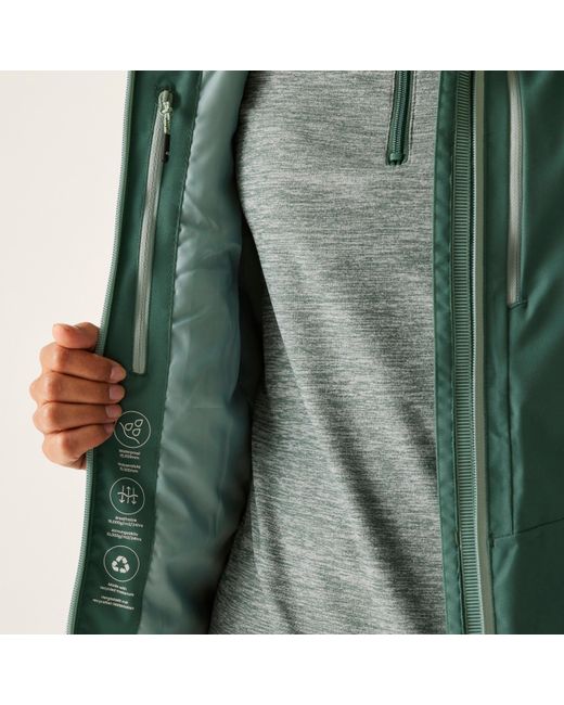 Regatta Green Highton Stretch Insulated Long Sleeve Waterproof Jacket