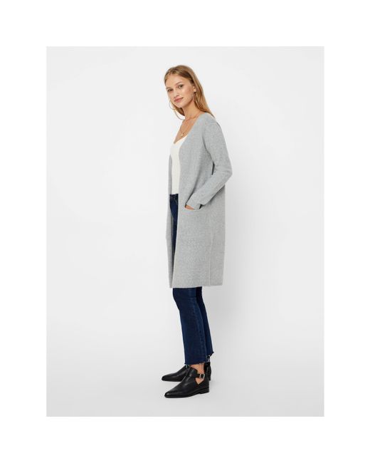 Vero Moda Gray Doffy Knitted Cardigan