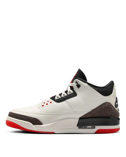 Nike White Nike Jordan Air 3 Trainers for men