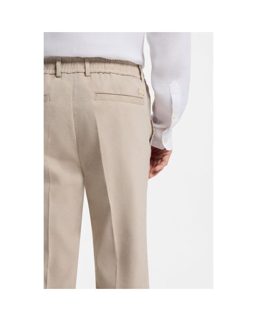 Boss Natural Straight Leg Trousers for men