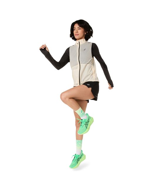 Asics Black Metarun Packable Performance Running Gilet