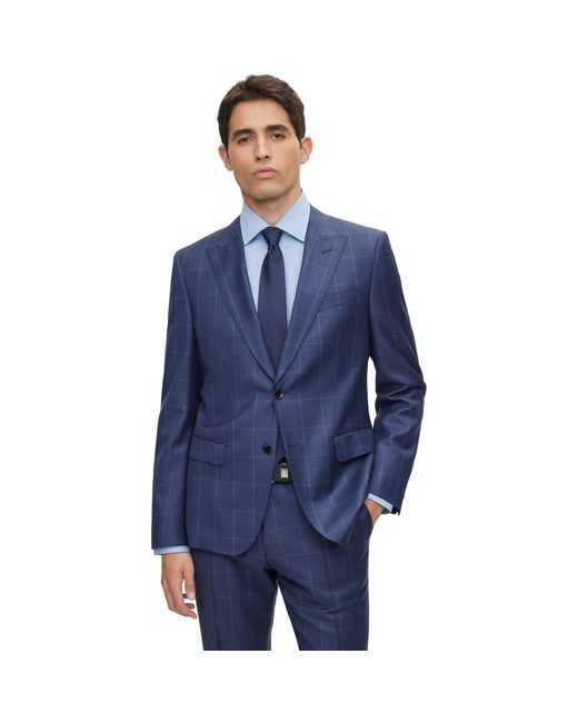 Boss Blue H Huge Peak Suits for men