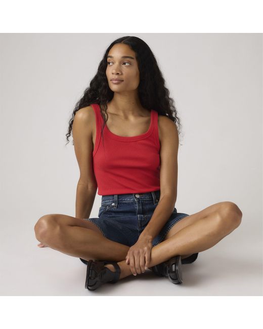 Levi's Red Essential Sporty Tank Vest