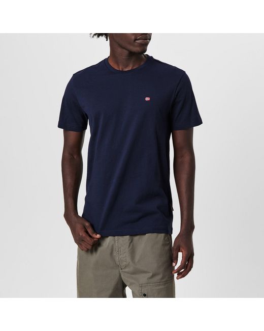Napapijri Blue Salis Short Sleeve T-Shirt for men