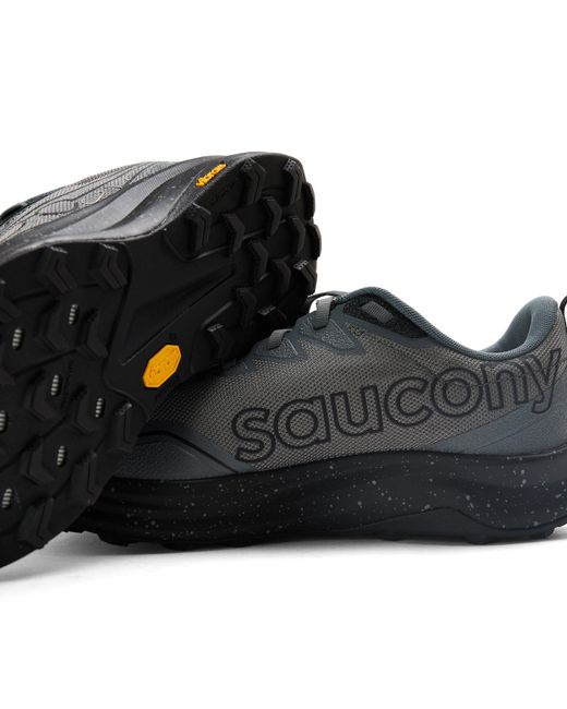 Saucony Black Peregrine 16 Off-Road Trail Running Shoes for men