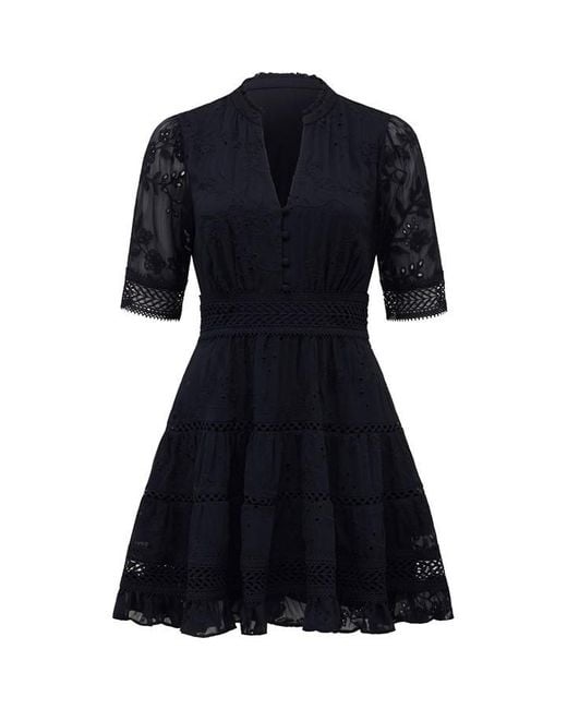 Forever New Lillian Trim Skater Mini Dress in Blue Lyst UK