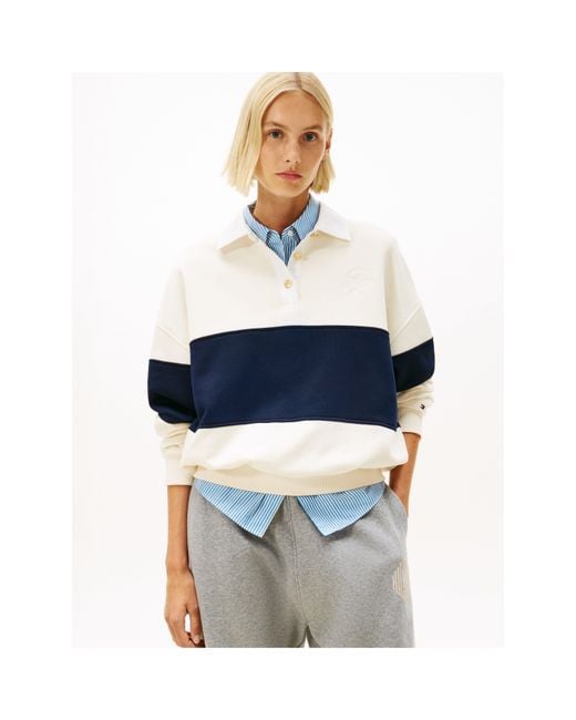Tommy Hilfiger Blue Rugby Polo Shirt