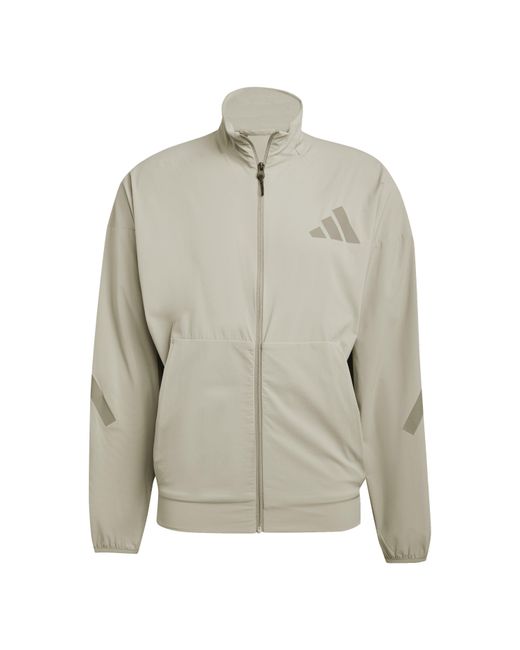 Adidas Gray Z.N.E. Woven Track Top for men
