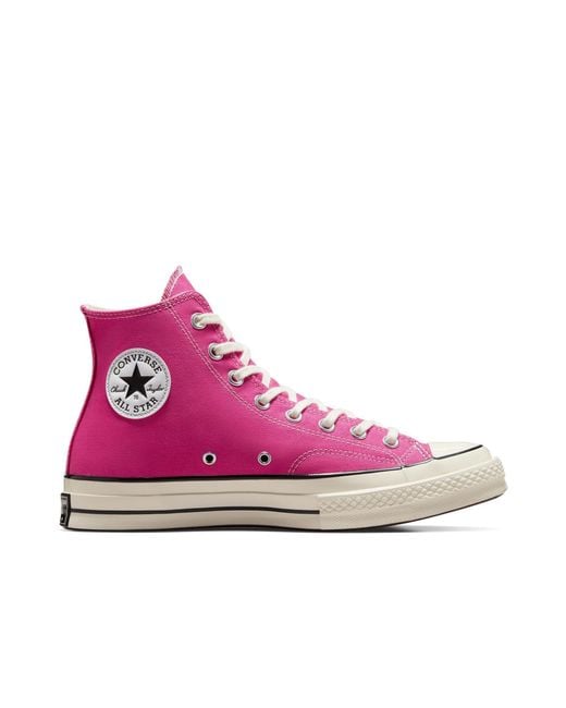 Converse Pink Adults Chuck 70 Fall Tone Canvas High-Top Trainers
